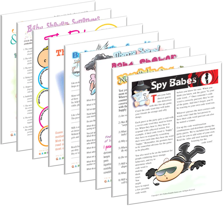 All Baby Shower Games