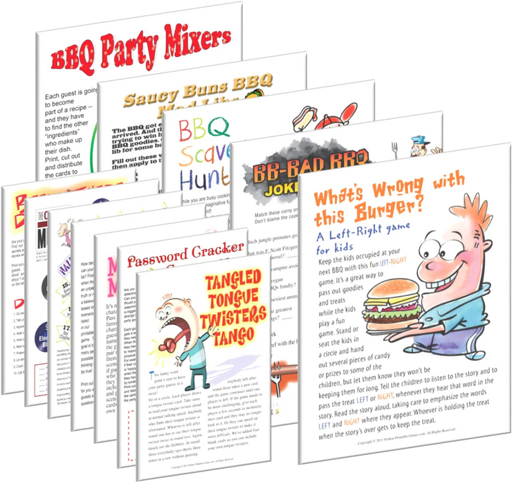 All BBQ Games + FREE Party Games