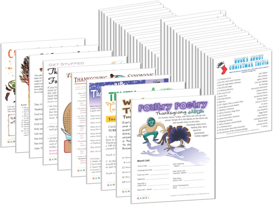 All Thanksgiving Games & FREE Christmas Games
