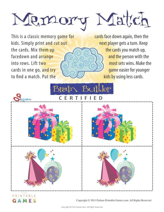 1968 Birthday pack + FREE Party Games
