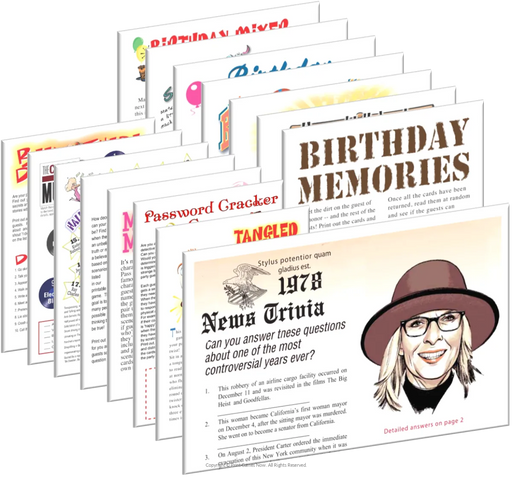 1978 Birthday pack + FREE Party Games