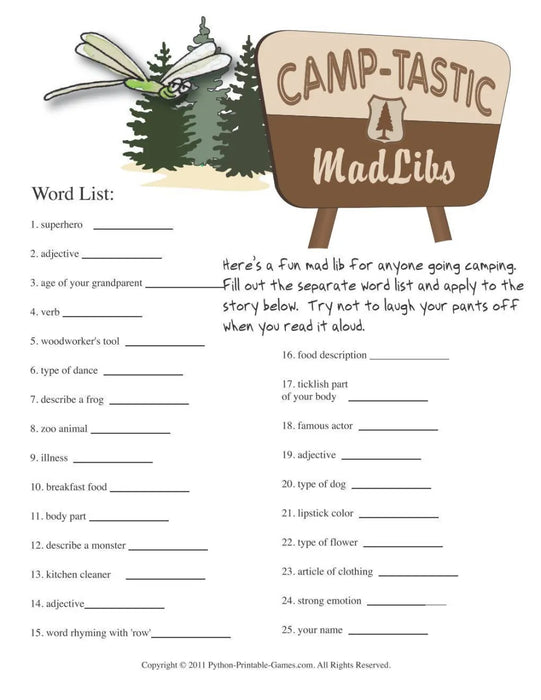 All Camping Games + FREE Party Games