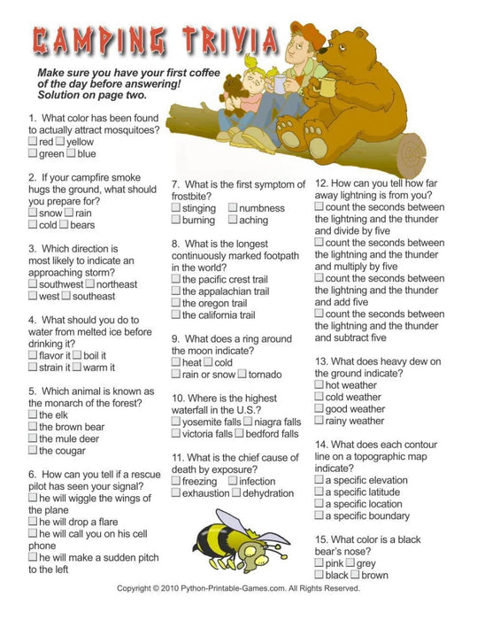 All Camping Games + FREE Party Games