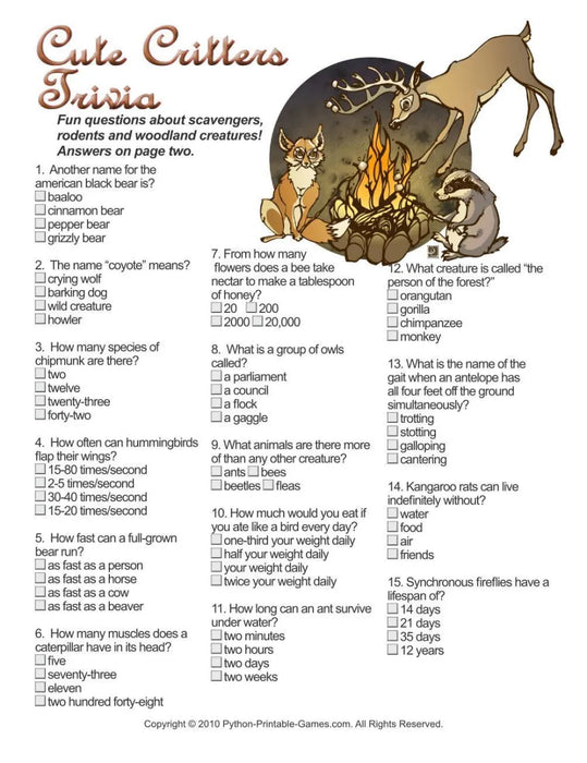 All Camping Games + FREE Party Games