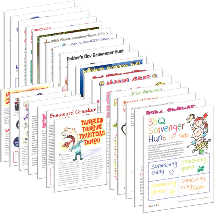 All Scavenger Hunt Games + FREE Party Games