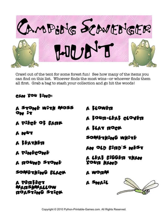 All Scavenger Hunt Games + FREE Party Games