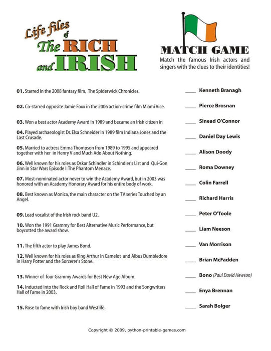 All St Patrick's Games + FREE Party Games