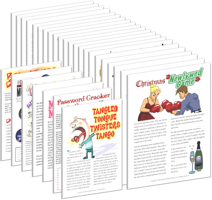 All Wedding related Games + FREE Party Games