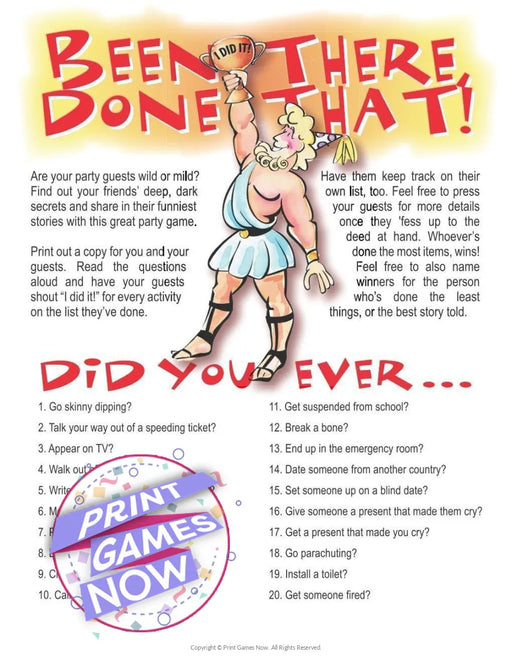 Party Games: Been There Done That