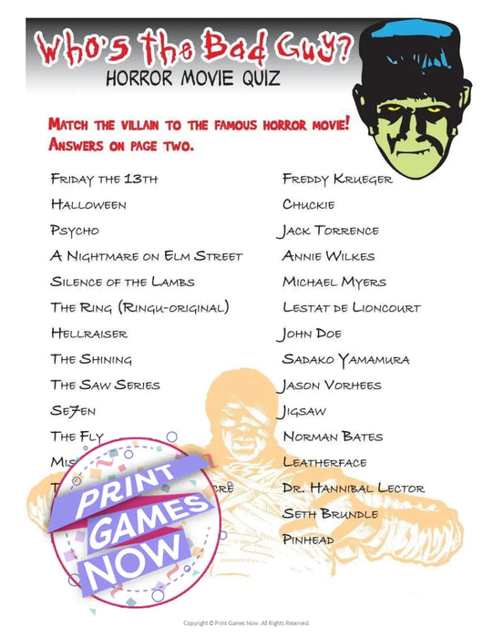 Halloween: Who's The Bad Guy?