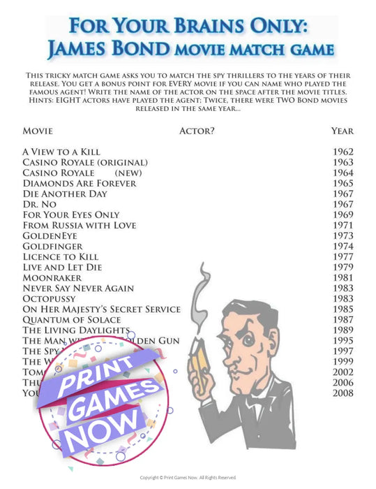 James Bond Movies