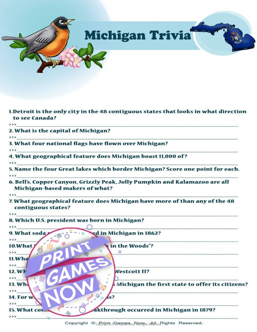 American Games: Michigan Trivia