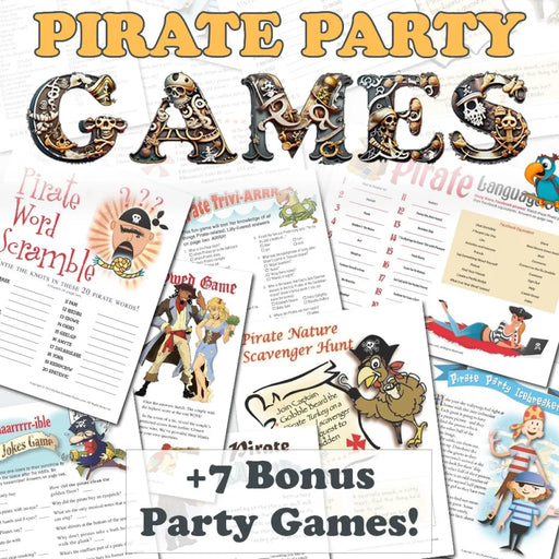 Printable All Pirate Party Games + FREE Party Games Bundle