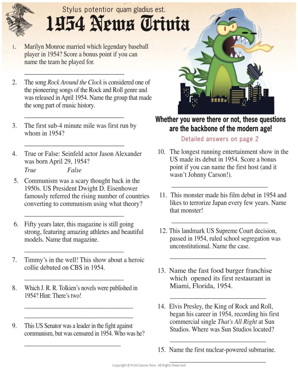 printable-trivia-of-the-year-1954-print-games-now for Free Printable Printable Trivia Questions And Answers Printable Trivia of the Year: 1954 — Print Games Now for Free Printable Printable Trivia Questions And Answers