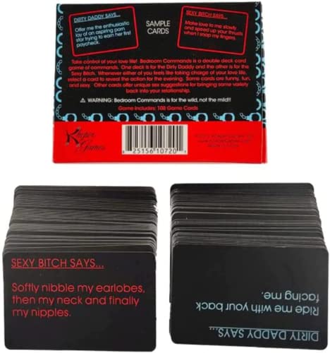 Adult Code Card Bedroom Commands Risque Adult Card Game — Print Games Now