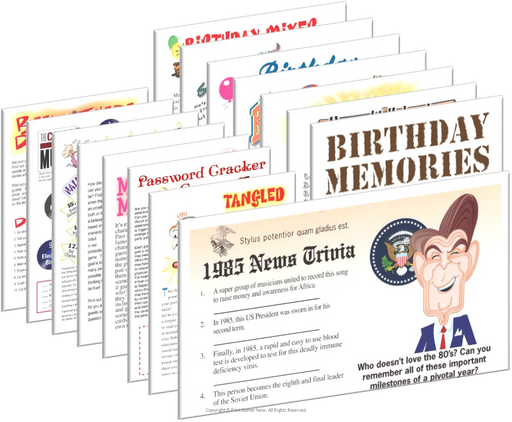 1985 Birthday pack + FREE Party Games