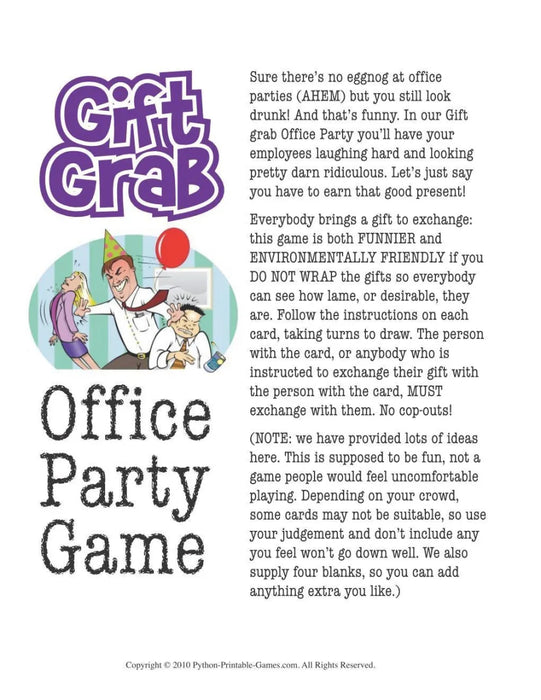 All Games for the office + FREE Party Games
