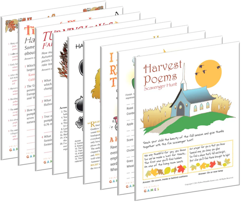 Printable All Holiday Party Games Bundle โ Print Games Now