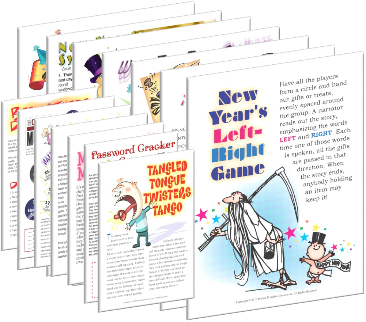 Printable All New Year's Eve Games + FREE Party Games Bundle — Print ...