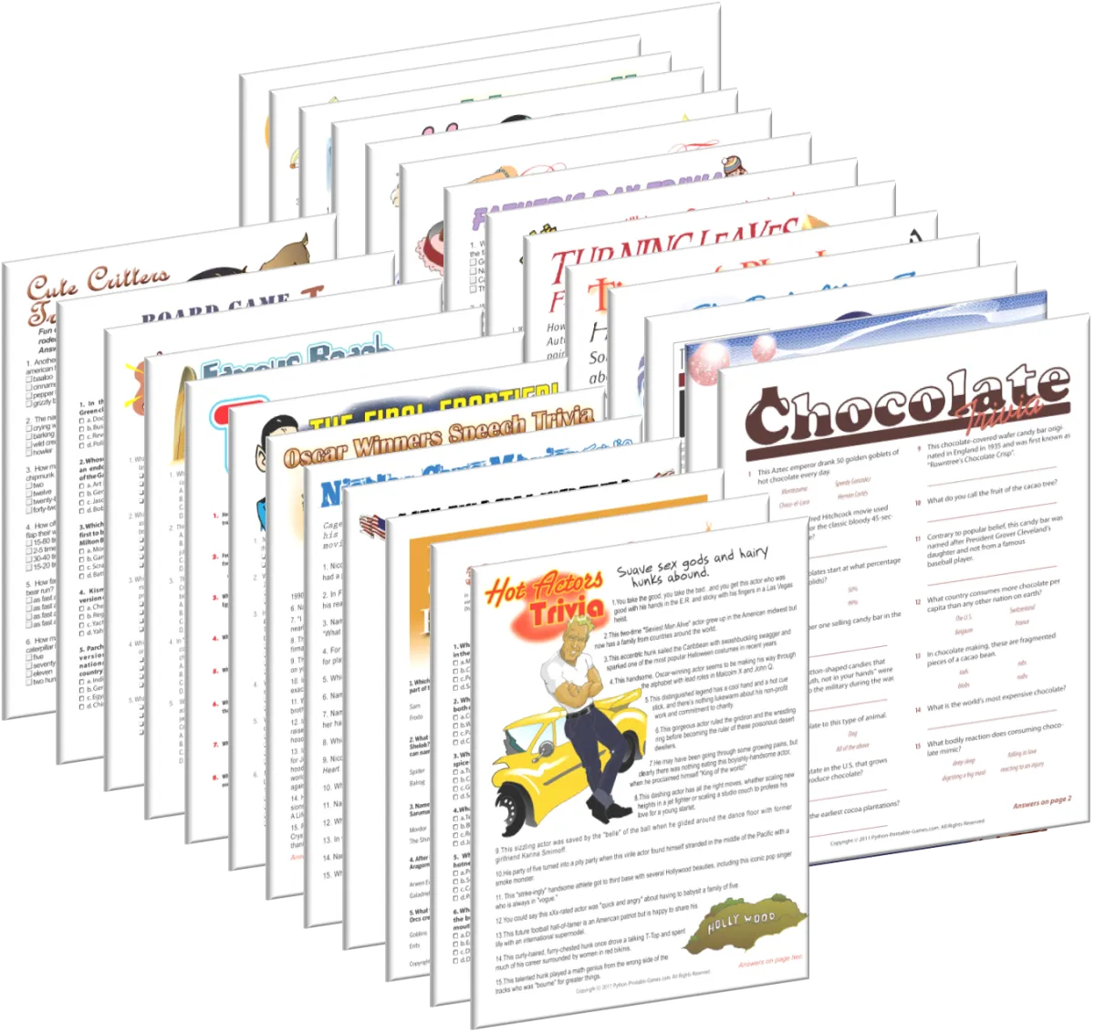 All Printable Trivia Games + FREE Party Games Bundle — Print Games Now