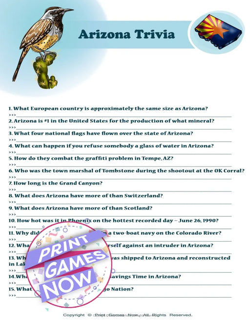 American Games: Arizona Trivia