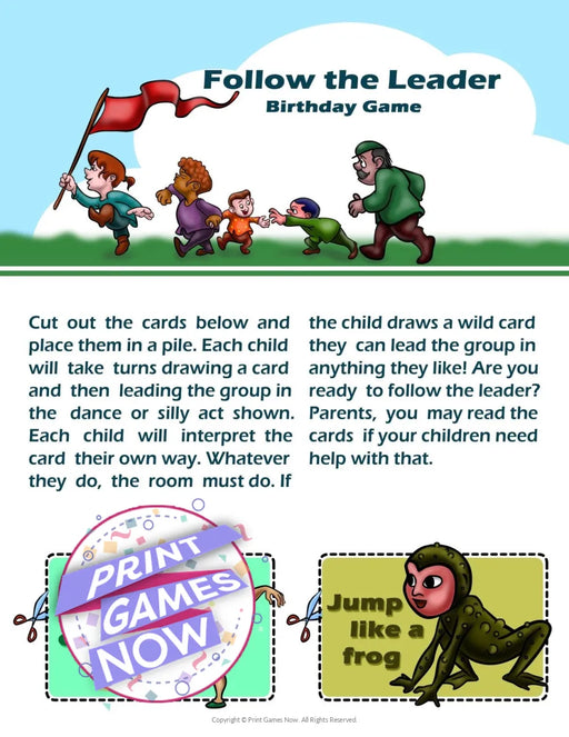 Birthday Party: Follow the Leader Game