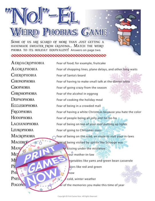 Christmas: NO!-El Weird Phobias