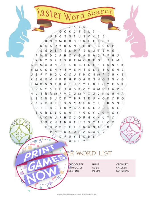 Easter: Word Search