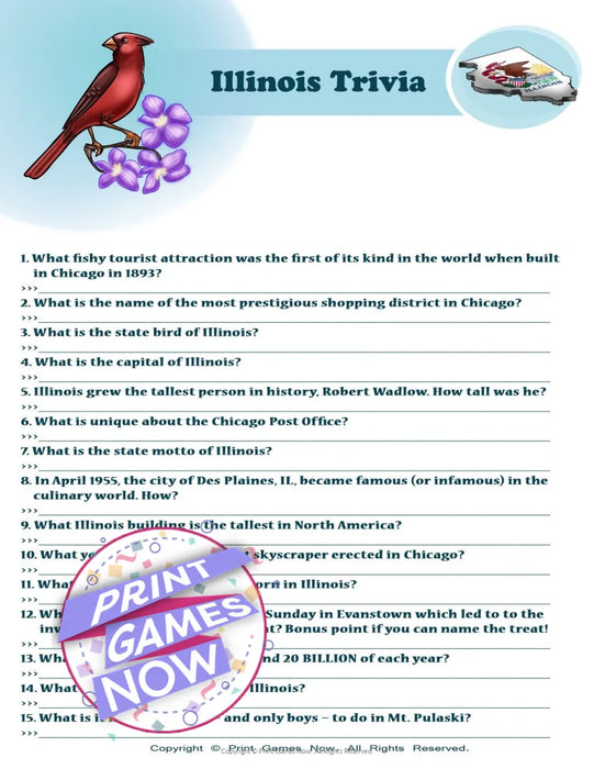 American Games: Illinois Trivia
