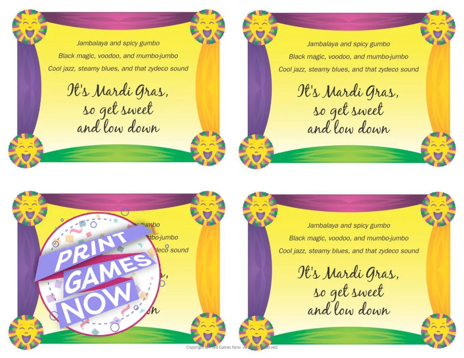 printable-mardi-gras-invitations-party-game-print-games-now for Free Printable Mardi Gras Invitations Printable Mardi Gras Invitations Party Game — Print Games Now for Free Printable Mardi Gras Invitations