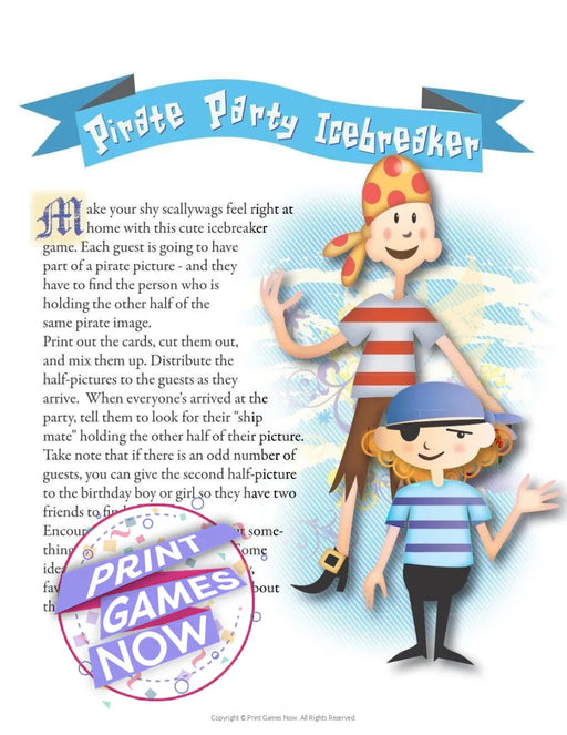Pirate Party: Icebreaker Game