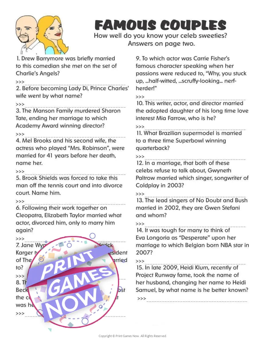 Bride or Groom stores Quiz bride-or-groom-stores-quiz