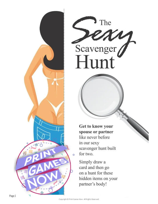 Games for Lovers: Sexy Scavenger Hunt