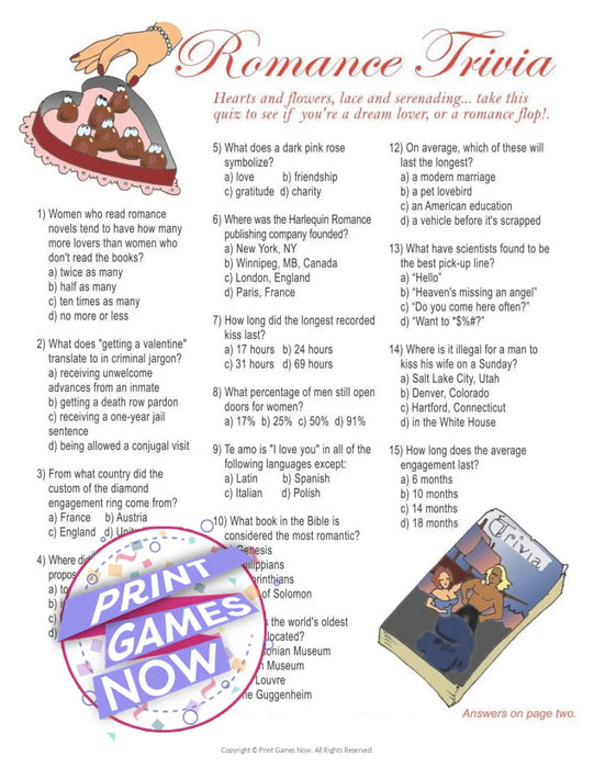 Games for Lovers: Trivia